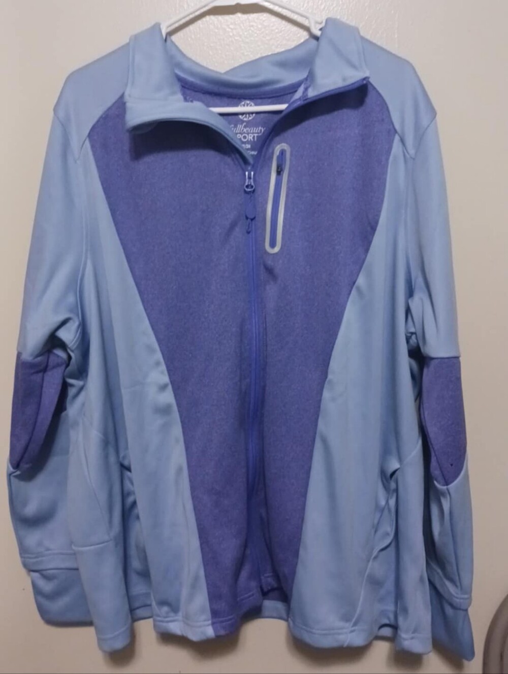 Woman Within Athletic Zip-Up Jacket in Lavender 22/24.  A-32